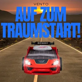 Coemo Kinderbett VENTO 90 x 200 cm Holz rot