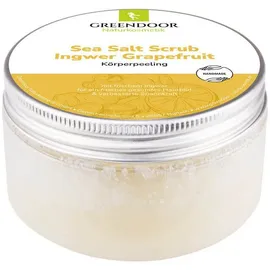 GREENDOOR Sea Salt Scrub Körperpeeling - Ingwer Grapefruit