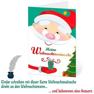 Preisvergleich Produktbild LUMA Weihnachtskarte Wünsche an den Weihnachtsmann DIN B6