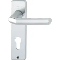 HOPPE Kurzschildgarnitur Birmingham Aluminium grau 1117/202KP