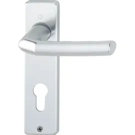 HOPPE Kurzschildgarnitur Birmingham Aluminium grau 1117/202KP