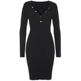Buffalo Strickkleid Kleid Schwarz 38