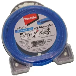 Makita E-01731 Mähfaden "Four-Leaf" Ø 1,65mm - 15 m für Rasentrimmer
