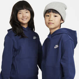 Nike Sportswear Kapuzensweatshirt CLUB FLEECE BIG KID'S PULLOVER HOODIE blau L (152/158)
