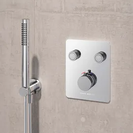 CHRIS BERGEN Aquatronic Unterputz Duschsystem Chrom 150 cm