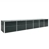 vidaXL Garten-Hochbeet verzinkter Stahl 480 x 80 x 77 cm Anthrazit