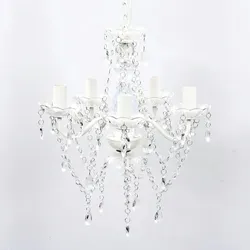vidaXL Kronleuchter 5-flammig Transparent