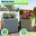 ethick Blumentopf Quadratisch 47 47 x 47 x 40 cm Grau