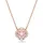 Swarovski Una Halskette Glücksklee Rosa / Roségold