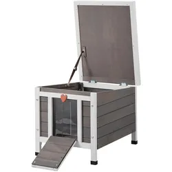 VEVOR Katzenhaus Katzenhöhle Katzen Hütte Holz Outdoor winterfest 513x420x420mm