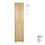 JVmoebel Kleiderschrank Kleiderschrank Schlafzimmer Holz Schränke Kiefer Schrank Vollholz beige