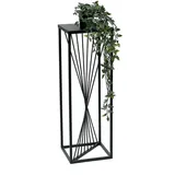 DanDiBo Ambiente Blumenhocker 24 x 70 x 24 cm Schwarz