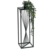 DanDiBo Ambiente Blumenhocker 24 x 70 x 24 cm Schwarz
