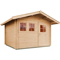 Gartenhaus WEKA "139 A Gr.1, 45 mm, natur", beige (naturbelassen), Fußboden im Gartenhaus, ohne Rück- und Seitenwand, ohne Dacheindeckung, Holz, Gartenhäuser