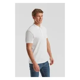 FRUIT OF THE LOOM 65/35 Polo Farbe: weiß 2XL
