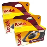 Kodak 2x Kodak Power Flash 27+12 ISO 800 Einwegkamera Einwegkamera