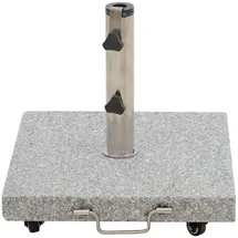 Siena Garden Schirmständer Granit 45 x 45 x 3,7 cm Grau