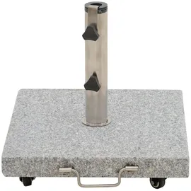 Siena Garden Schirmständer Granit 45 x 45 x 3,7 cm Grau