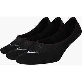 Nike Everyday Lightweight Füßlinge 3er Pack Schwarz/Weiß 38-42