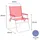 marbueno summer 52x56x80 Cm Fester Klappstuhl Aus Aluminium - Coral - One Size