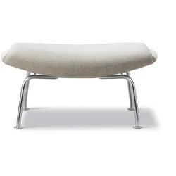 Fredericia Wegner Ox Ottoman, brushed steel / clay 12