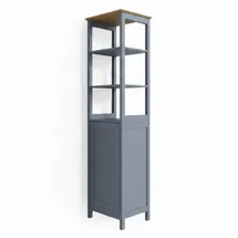 Vicco Bianco Hochschrank 40 x 160 cm Grau Holz