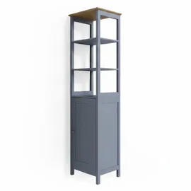Vicco Bianco Hochschrank 40 x 160 cm Grau Holz