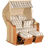 SonnenPartner Strandkorb Rustikal 255 Plus Beige