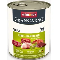 Hunde - Nassfutter ANIMONDA GranCarno Adult Rind + Kaninchen, 800 g