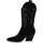 VAN HILL Damen Stiefel Cowboystiefel Stickereien Schuhe 839969, Farbe: Schwarz Velours, Größe: 37 - Schwarz - 37
