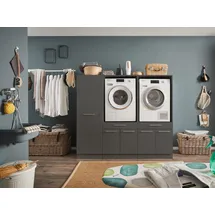 laundreezy Mehrzweckschrank-Set LAUNDREEZY LDSK12 185 x 162 x 67,5 cm Grau