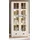 furn.design Vitrine 90 x 198 x 43 cm Weiß