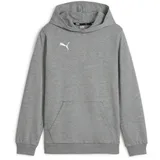 Puma teamGOAL Casuals Hoodie Jungen 33 medium gray heather/white 128