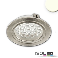 ISOLED LED Möbeleinbaustrahler MiniAMP silber, 3W, 60°, 24V DC weißdynamisch, dimmbar ISO-114872