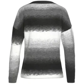 VIVANCE Strickpullover Damen schwarz-weiß-grau Gr.32/34