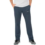 TRIGEMA Jerseyhose "TRIGEMA Hose DELUXE Baumwolle", Herren, Gr. S, US-Größen, blau (jeans, melange), 100% Baumwolle, Hosen Jerseyhose