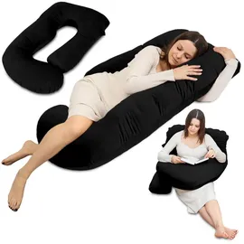 Totsy Baby Schwangerschaftskissen 180 cm Schwarz