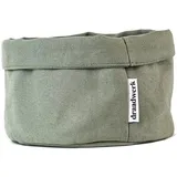 draadwerk® Brotkorb Stoff | Brötchenkorb | Aufbewahrungskorb | Frühstückskorb | Aufbewahrungskorb aus 100% Baumwolle | Für Frühstück, Brunchen, Wickeltisch, Aufbewahrung & Feiertage (Khaki)