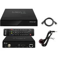 AMIKO Mira X HiS-2000 DVB-S2X HEVC Sat Receiver Satellite TV Linux 2X USB 2.0 100Mbps Ethernet Hdmi Multi Stream