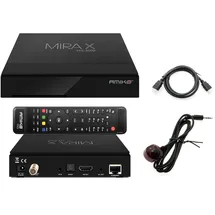 AMIKO Mira X HiS-2000 DVB-S2X HEVC Sat Receiver Satellite TV Linux 2X USB 2.0 100Mbps Ethernet Hdmi Multi Stream