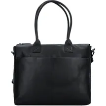GREENBURRY Fiorentina Aktentasche Leder 39 cm Laptopfach schwarz