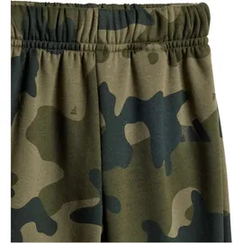 adidas Seasonal Essentials Camo Fleece Jogginganzug Olive Strata/Black 86
