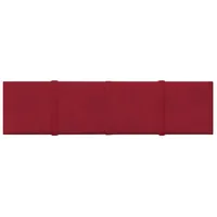 VidaXL Wandpaneele 12 Stk. Weinrot 60x15 cm Samt 1,08