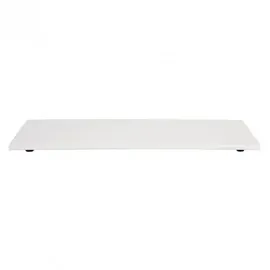 APS GN 1/3 Tablett ZERO, 32,5 x 17,6 cm, Höhe 1,5 cm, Melamin, weiß hochglanz, mit Antirutsch-Füßchen