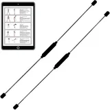 BEST SPORTING Schwingstab Fitness in 3 Farben I Swingstick für Ganzkörpertraining I Gymnastikstab mit Anleitung für 16 Übungen I Fitnessgeräte für zuhause I Elastic Fitness Bar
