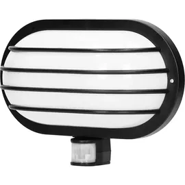 Orno Außenlampe Kunststoff E27 60W mit Bewegungsmelder schwarz