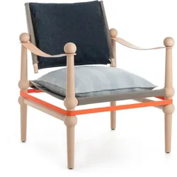 Magis Twain Sessel, buche natur / light blue
