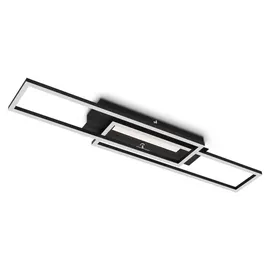 Briloner LED Deckenleuchte 1 eckig schwarz
