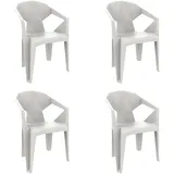 Resol Garbar Delta Sessel 57 x 60 x 105 cm weiß 4 St.