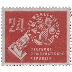 Briefmarke Volkswahlen am 15. Oktober 1950, Michel-Nr. 275, postfrisch